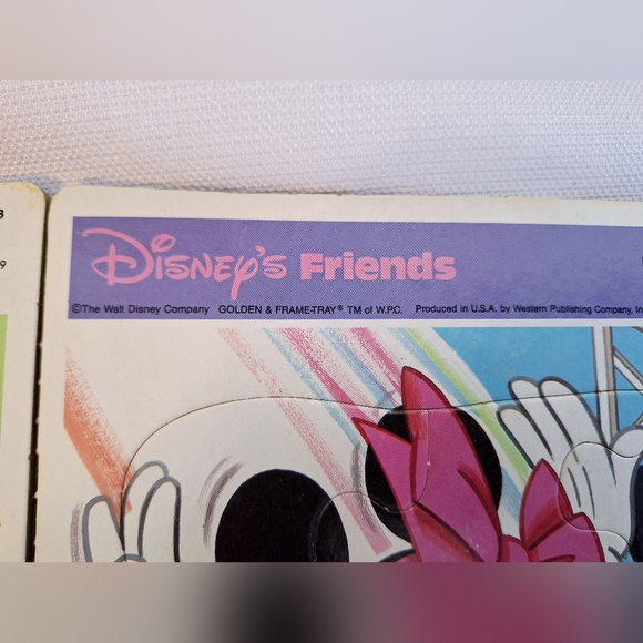 Vtg. Disney "The Puzzling Disney" Vintage tray puzzles set of two. - Picture 10 of 11
